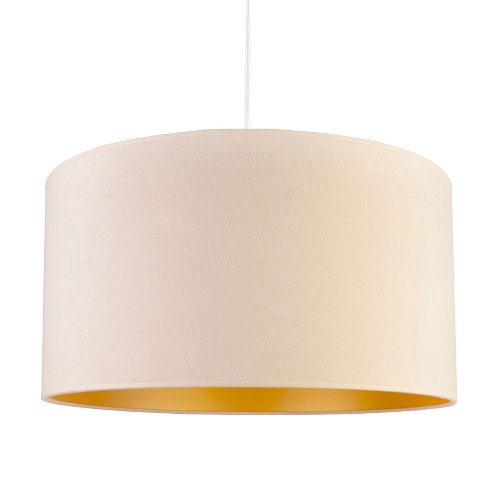 Hängeleuchte Roller, weiß/gold