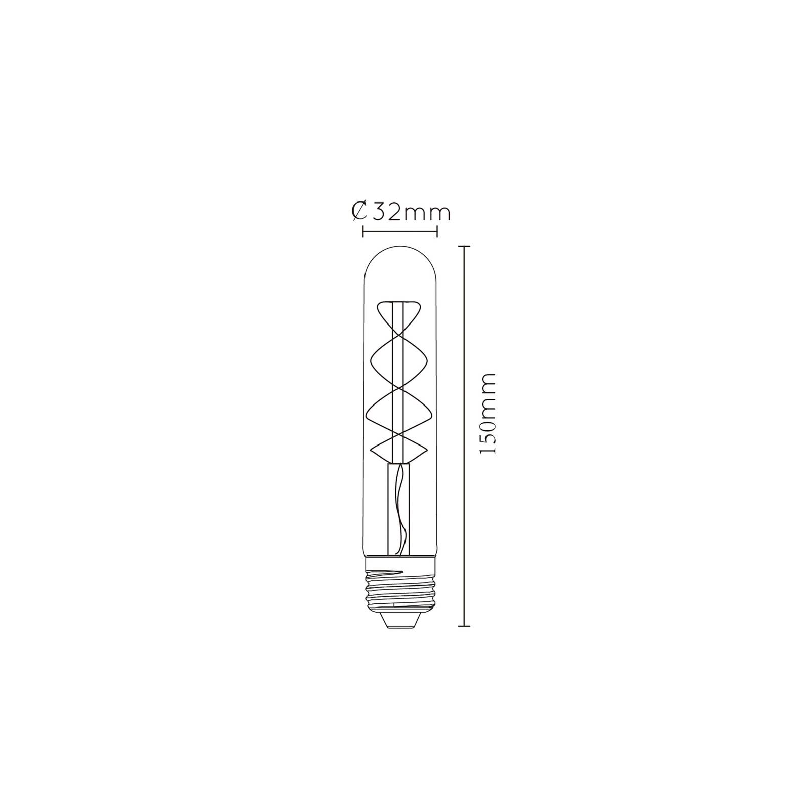 LED Filament Lampe ersetzt 40W E27 Röhre - T30 4,9W 380lm 2200K dimmbar Ein günstig online kaufen