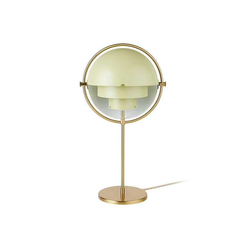 GUBI – Multi-Lite Tischleuchte Brass/Desert Sage