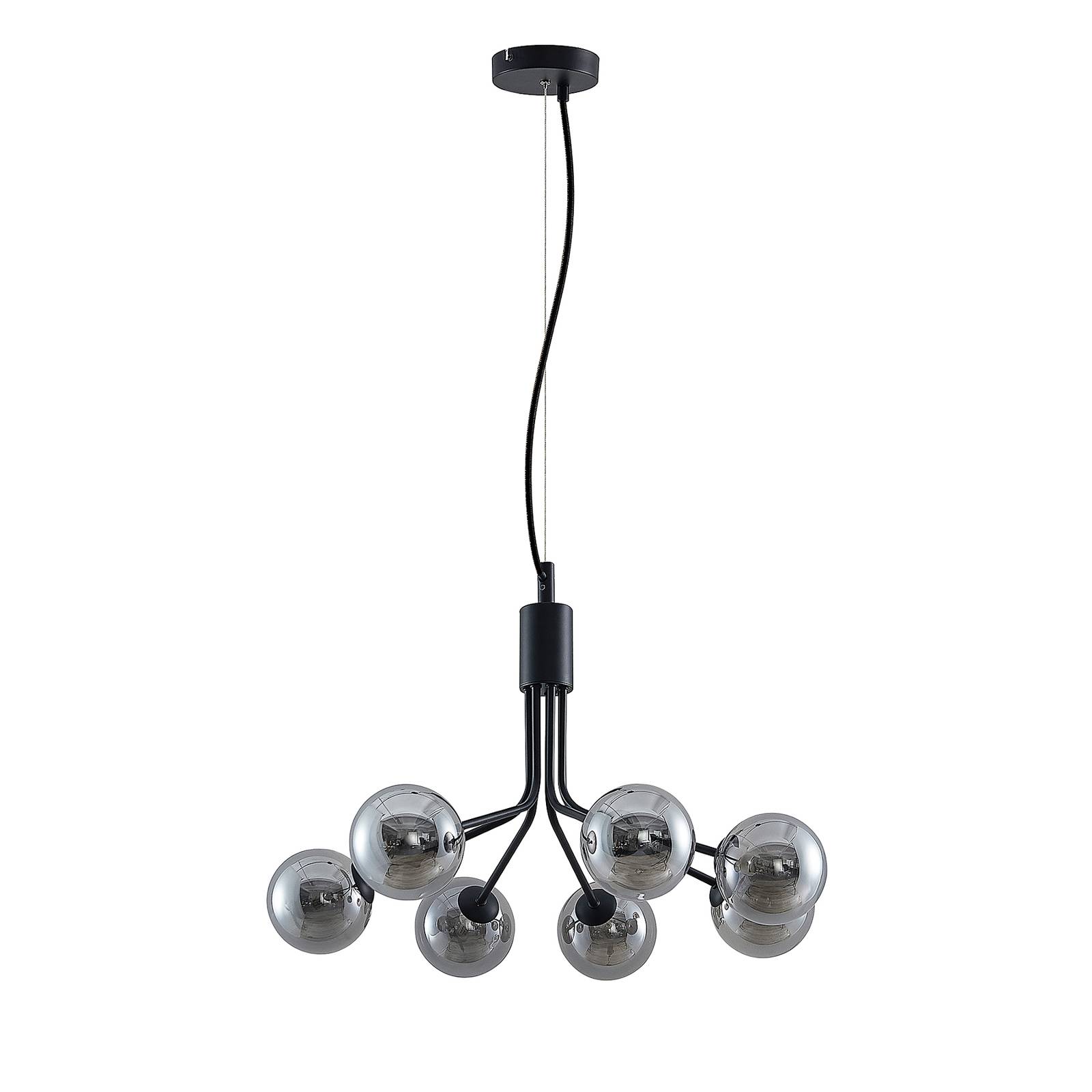 Lucande Pendant Light - Living / Dining Room - Hanging Light - dimmable - Vintage - Black