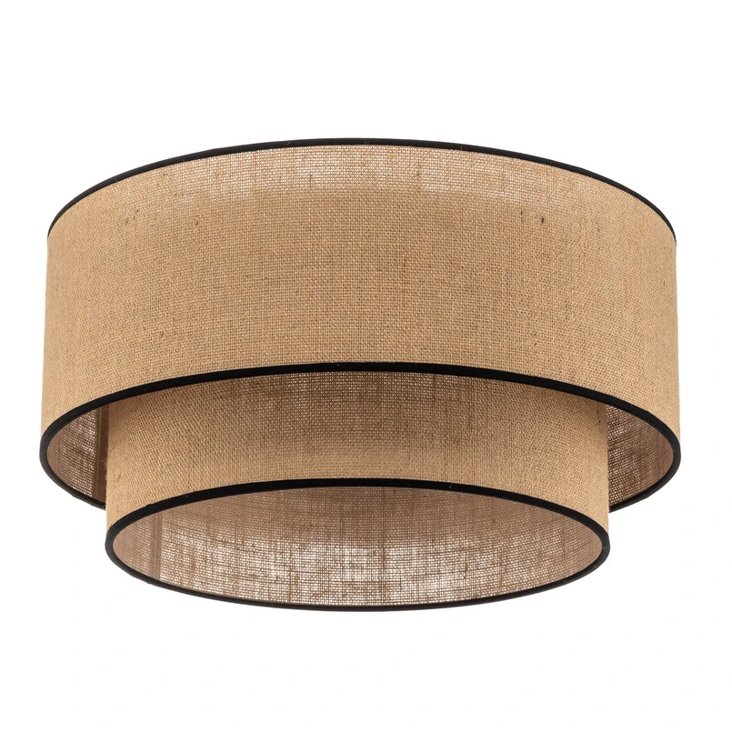 Euluna - Boho Plafonnier Ø45 Jute/Noir