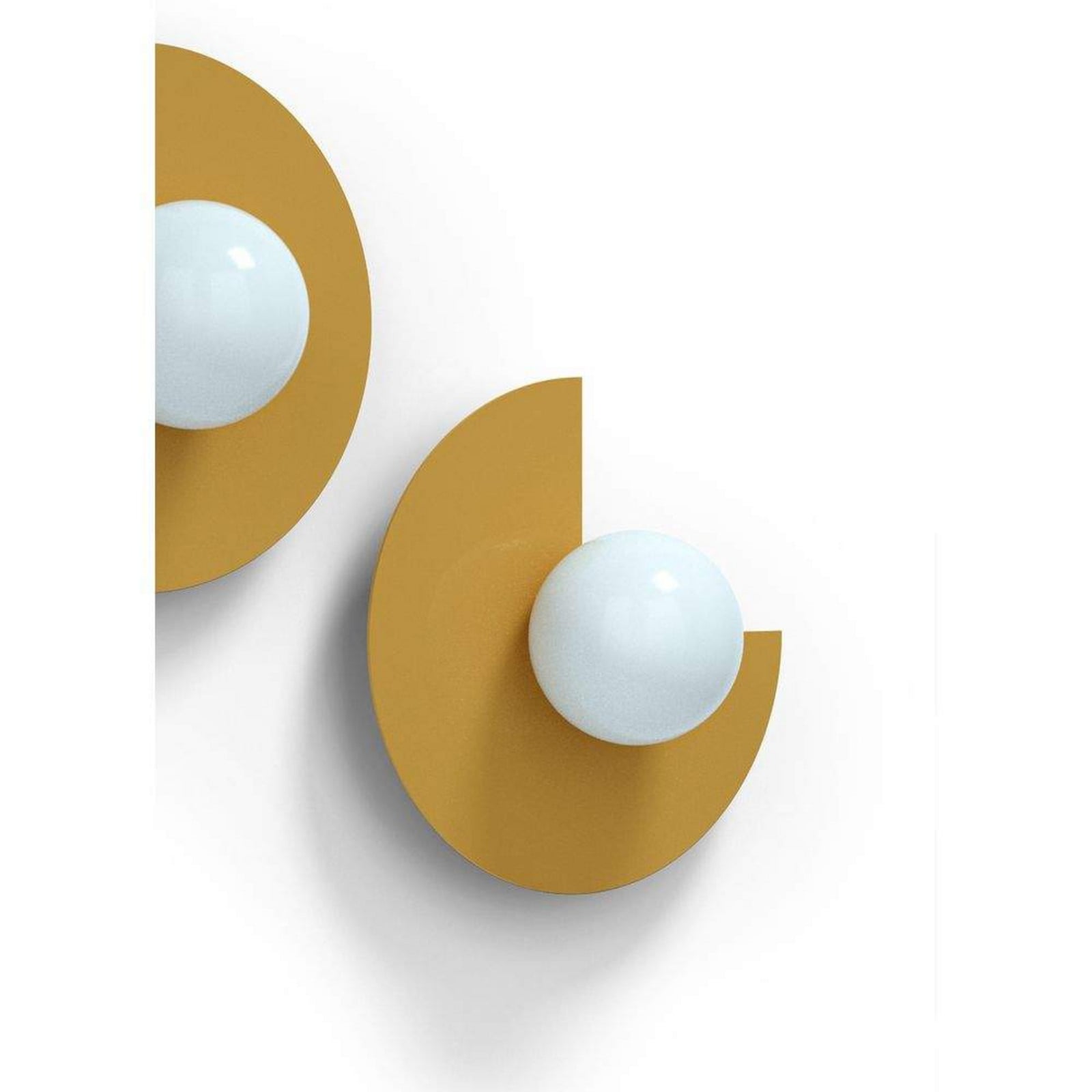 Candy Big Circle 270 S Wandleuchte, gelb Swedish Ninja - Wohnzimmer - Metall