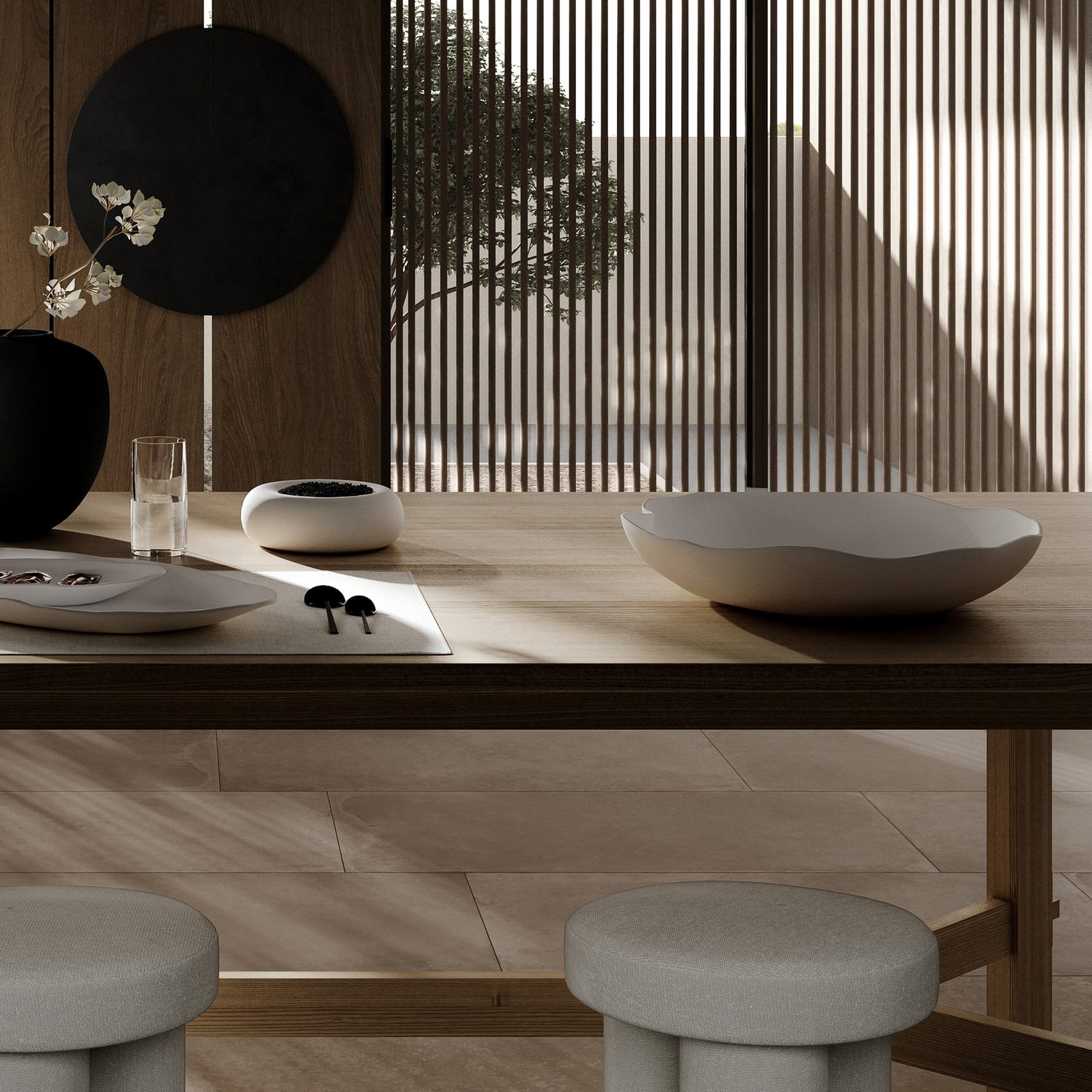 Miska Native, wysokość 10 cm, kamień, biała – 101 Copenhagen