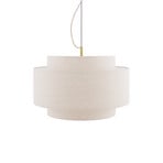 Noah Bouclé Pendant Light, Ø 50 cm, beige fabric - Globen Lighting