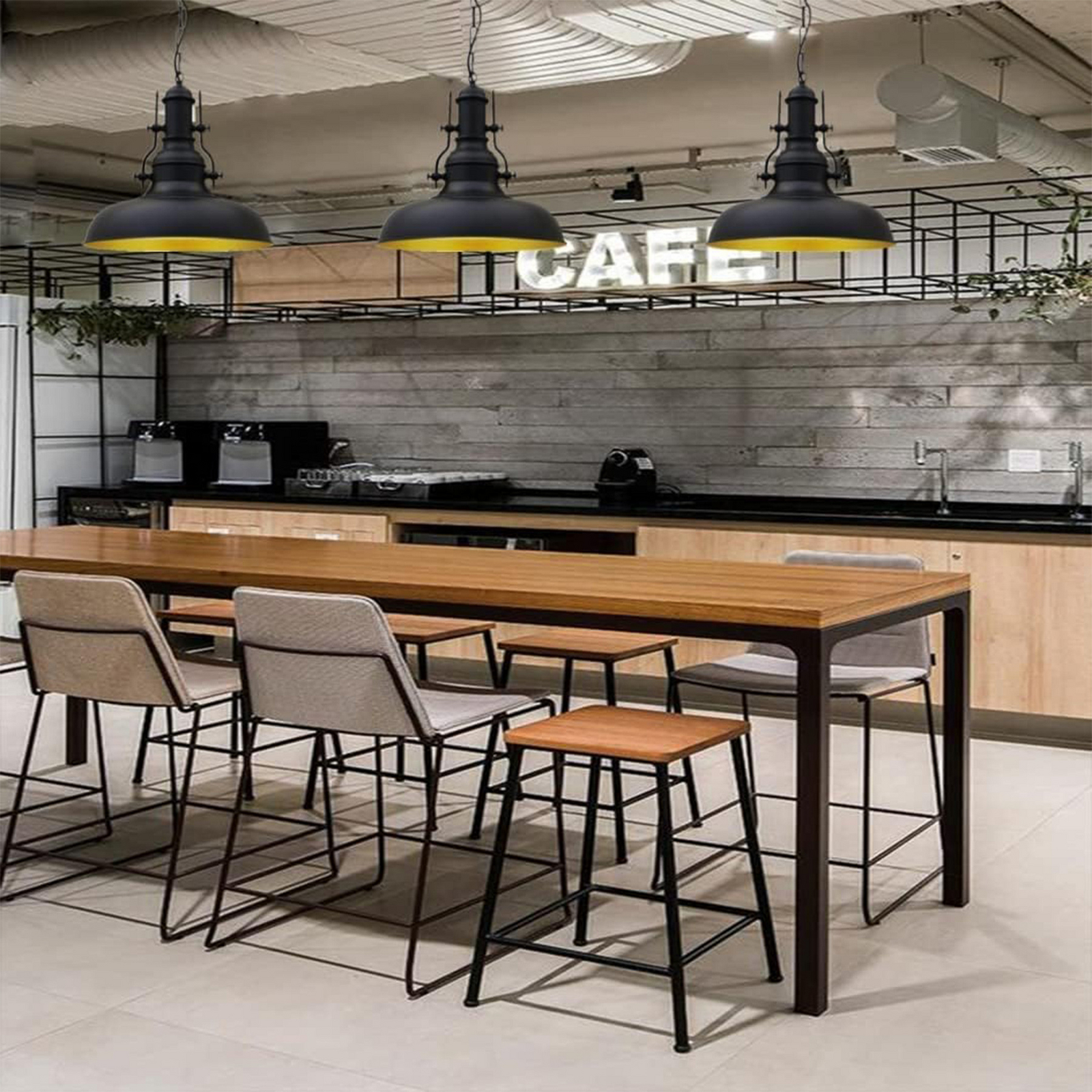 Suspension Nota, noir, Ø 31 cm, métal, E27 Suspension Nota, noir, Ø 31 cm, métal, E27