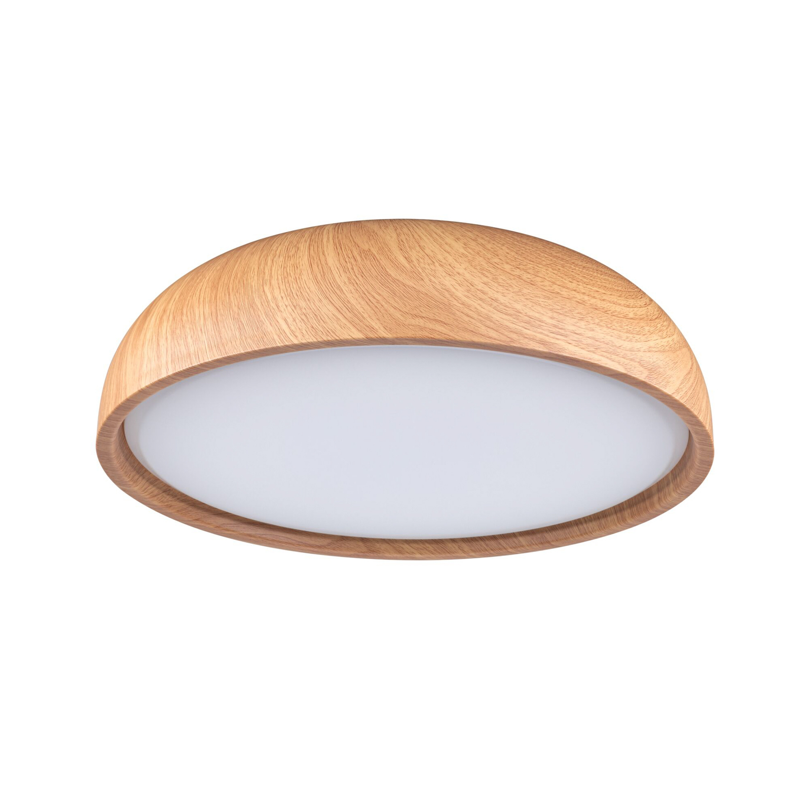 Oka LED Ceiling Lamp IP44 White/Wood - Paulmann