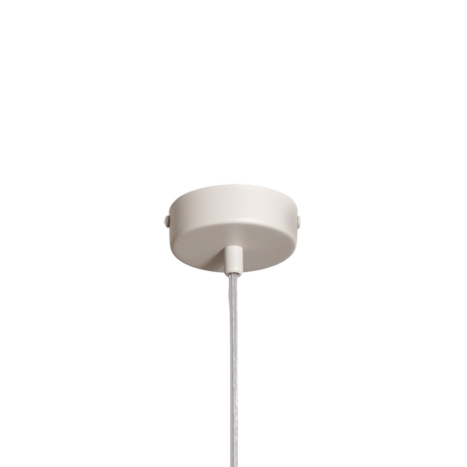 Rif S pendant light, taupe, 1-bulb, Ø 15 cm, steel 