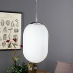 Greenwich hanging light, glass white