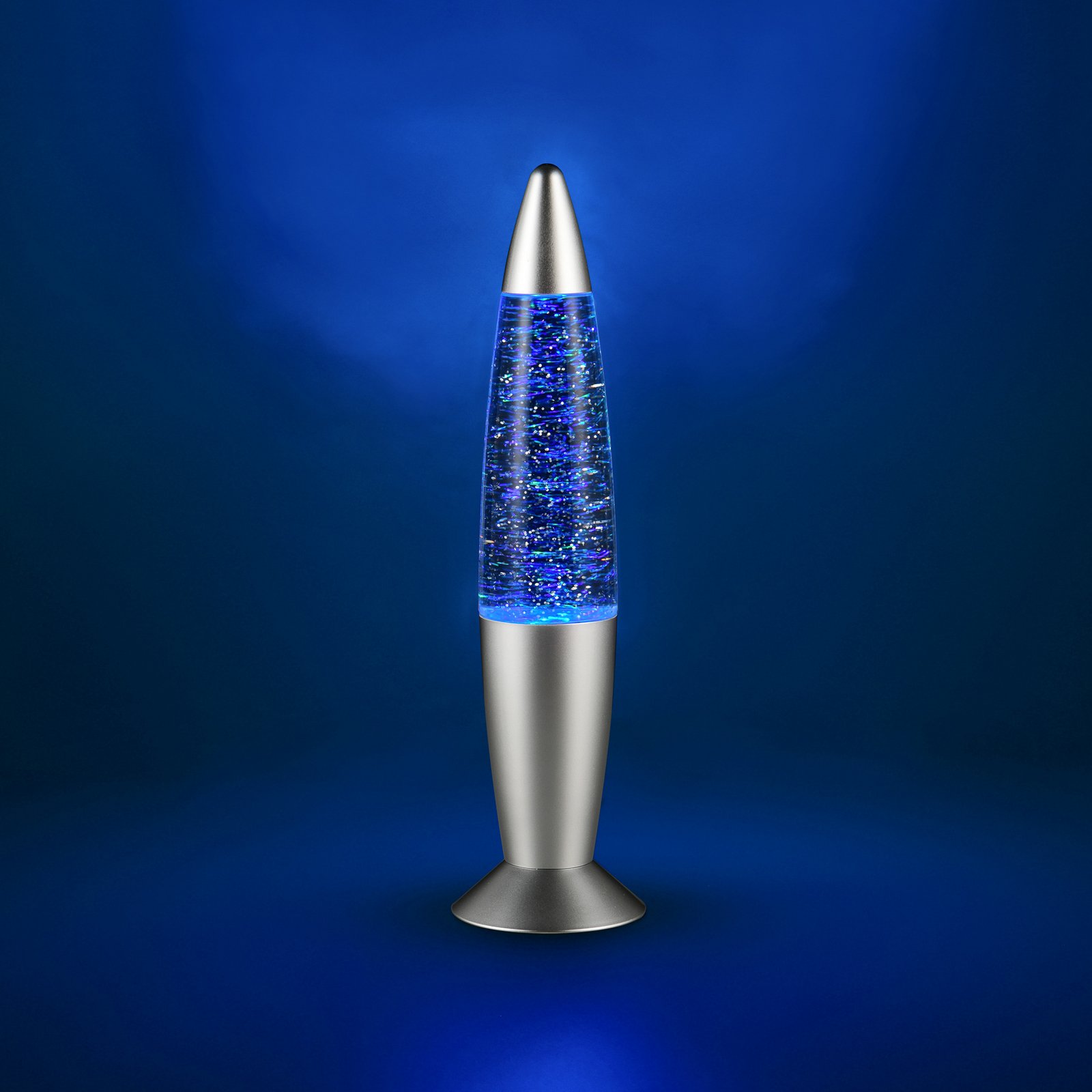 LED-bordslampa FAME, titanfärgad, höjd 35 cm, RGB, USB