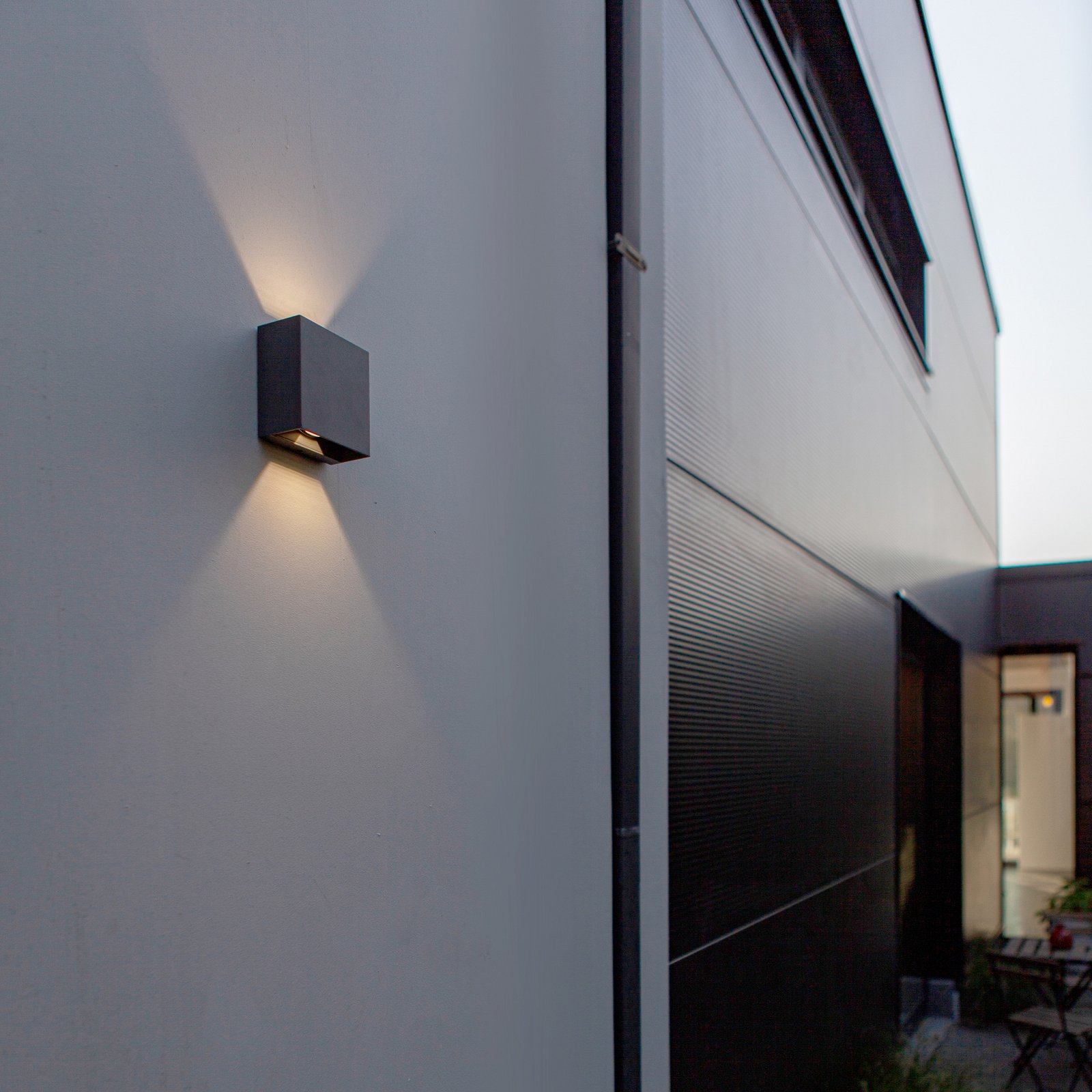 Gemini Beams, IP54 up/down hoekig antraciet