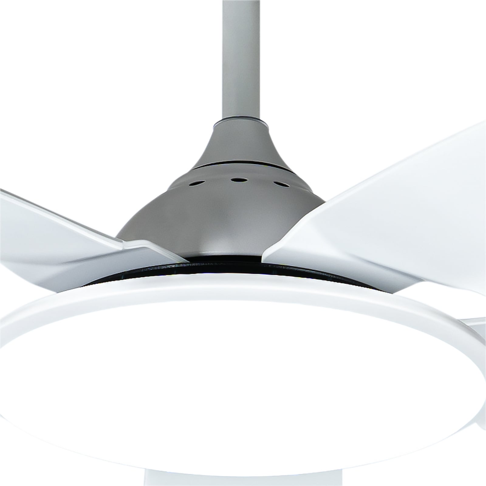 Ventilateur de plafond LED Divian, blanc, courant continu, silencieux, CCT -
