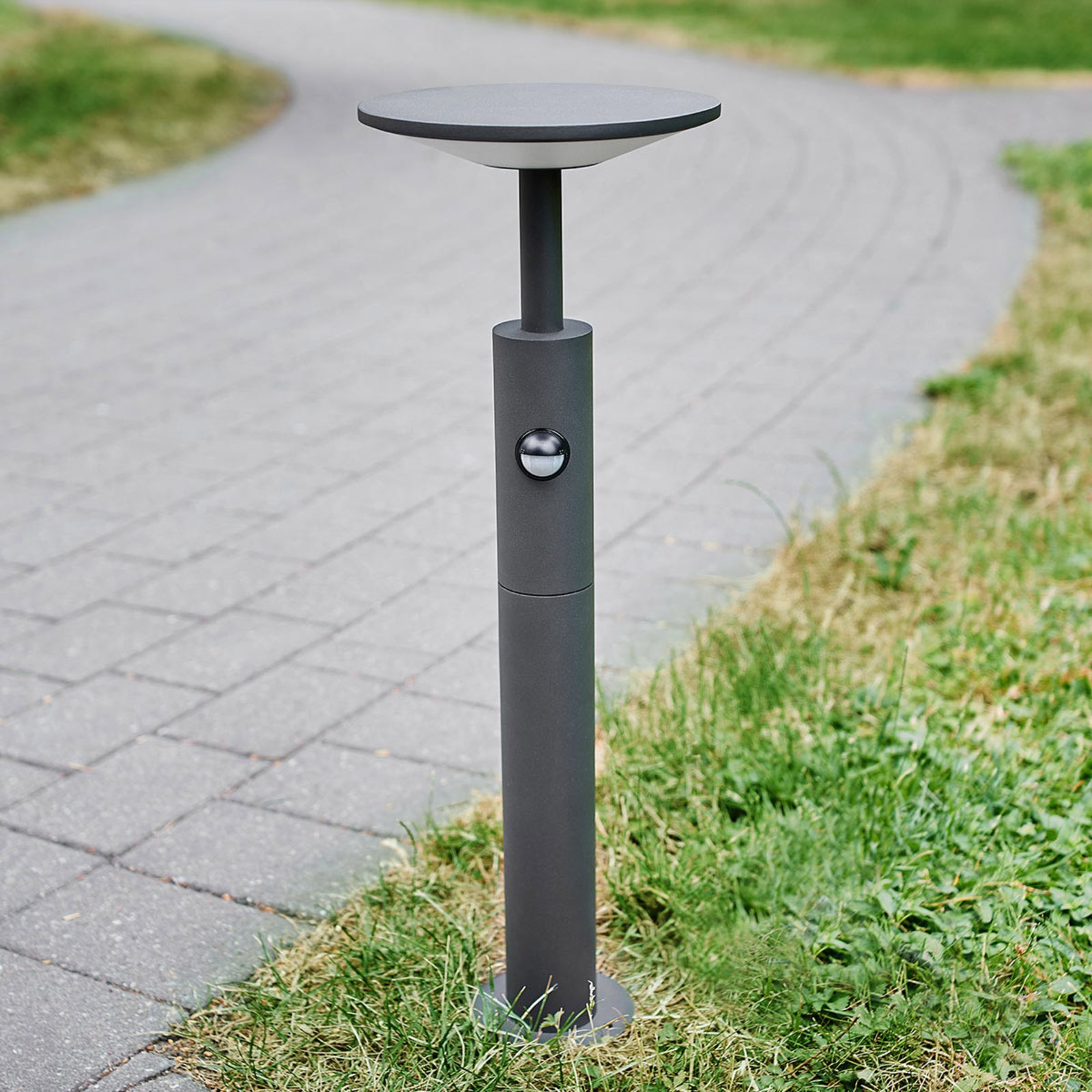 Fenia LED LED Gartenleuchte H60 w/Sensor Anthracite - Lucande
