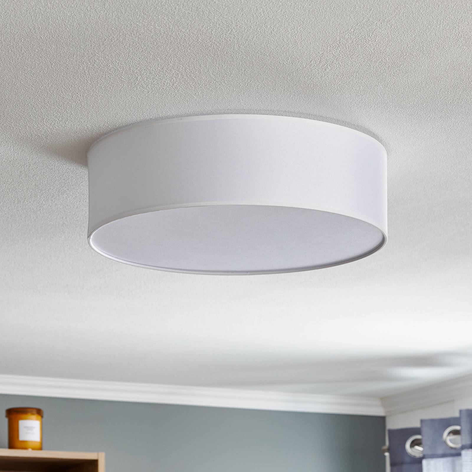 Lampa sufitowa Rondo, biała Ø 45 cm