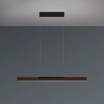 Candeeiro suspenso LED Bopp Nano 2.0, comprimento 100 cm, bronze/preto