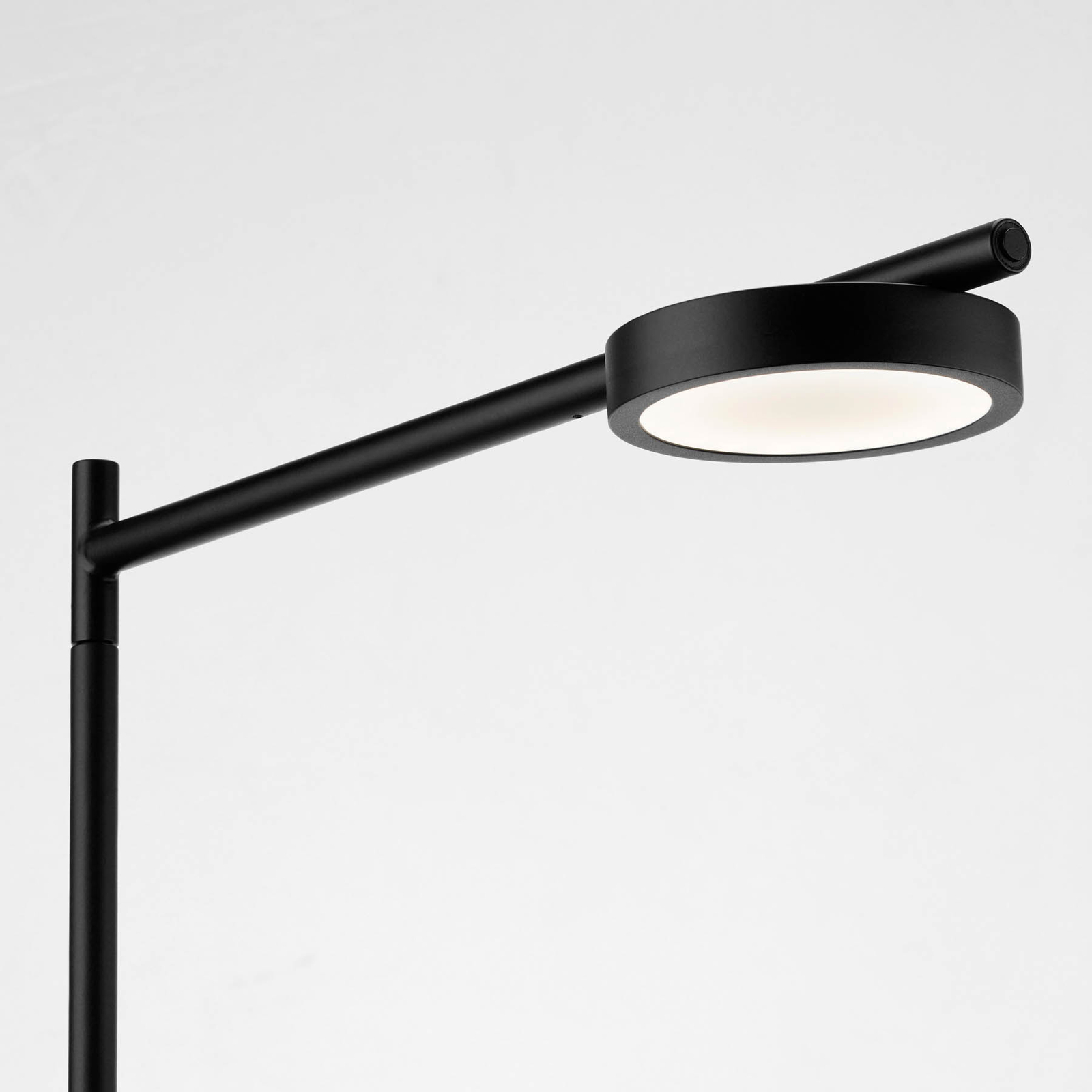 GRUPA Igram LED floor lamp steel table top glass
