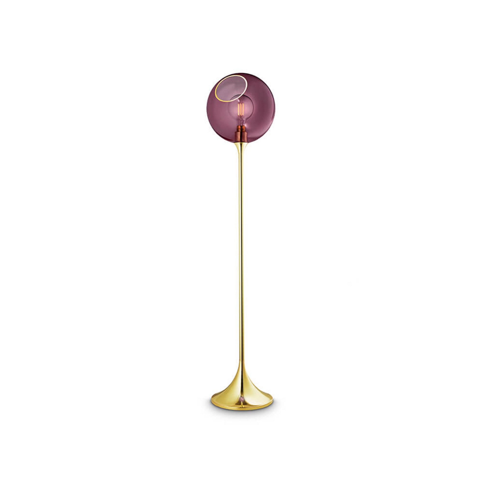 Ballroom Floor Lamp Purple Rain/Gold - Design By Us