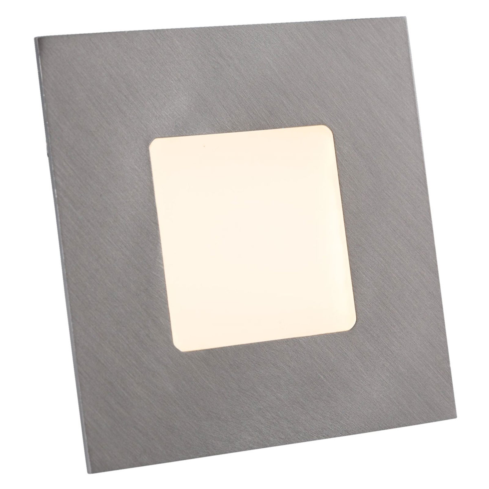 LED recessed light for flush mounting box, silver