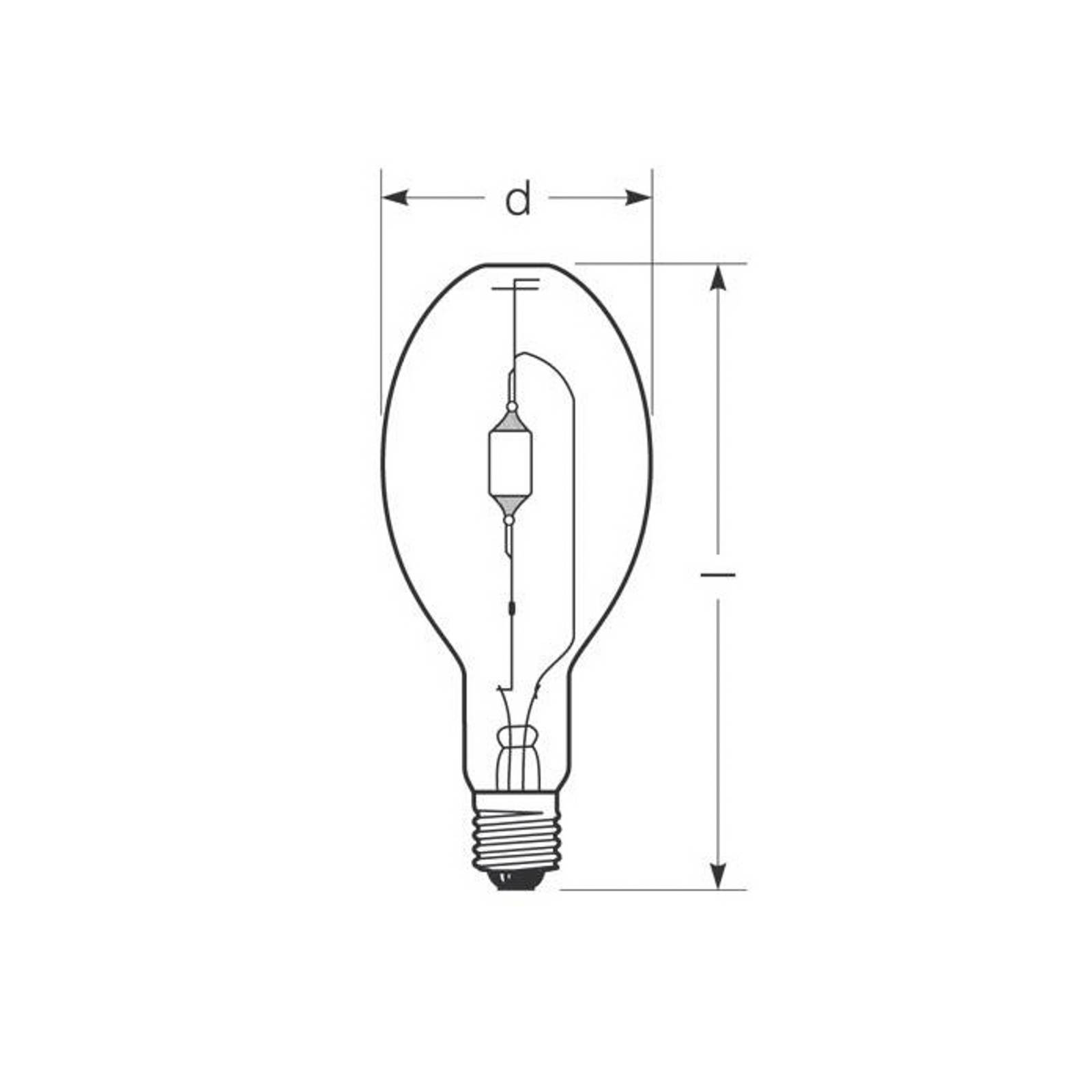 RADIUM Żarówka metalohalogenkowa E40 444 W HRI-E NSC/S/F
