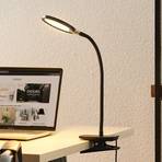 Lindby Binera LED-klämlampa med dimmerfunktion