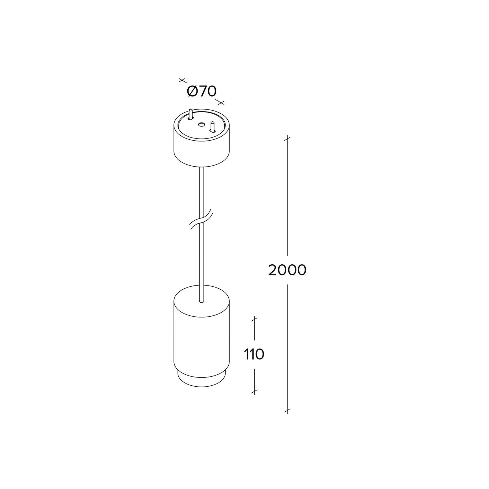 Propilei hanglamp, wit/zwart/messing/koper, gips