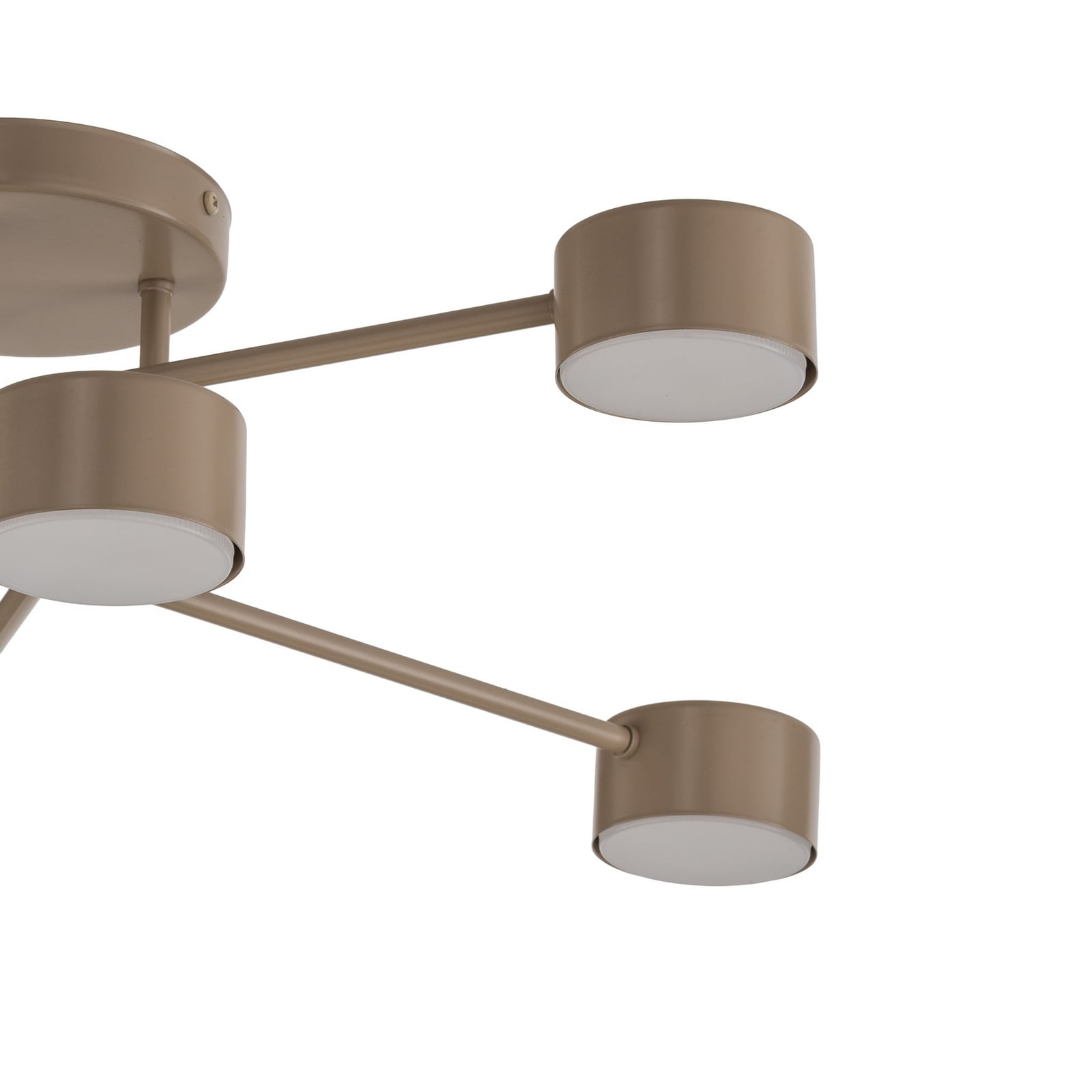 Lampa sufitowa HALO, beżowa, średnica 60 cm, 6-punktowa, metalowa, GX53 Lampa sufitowa HALO, beżowa, średnica 60 cm, 6-punktowa, metalowa, GX53