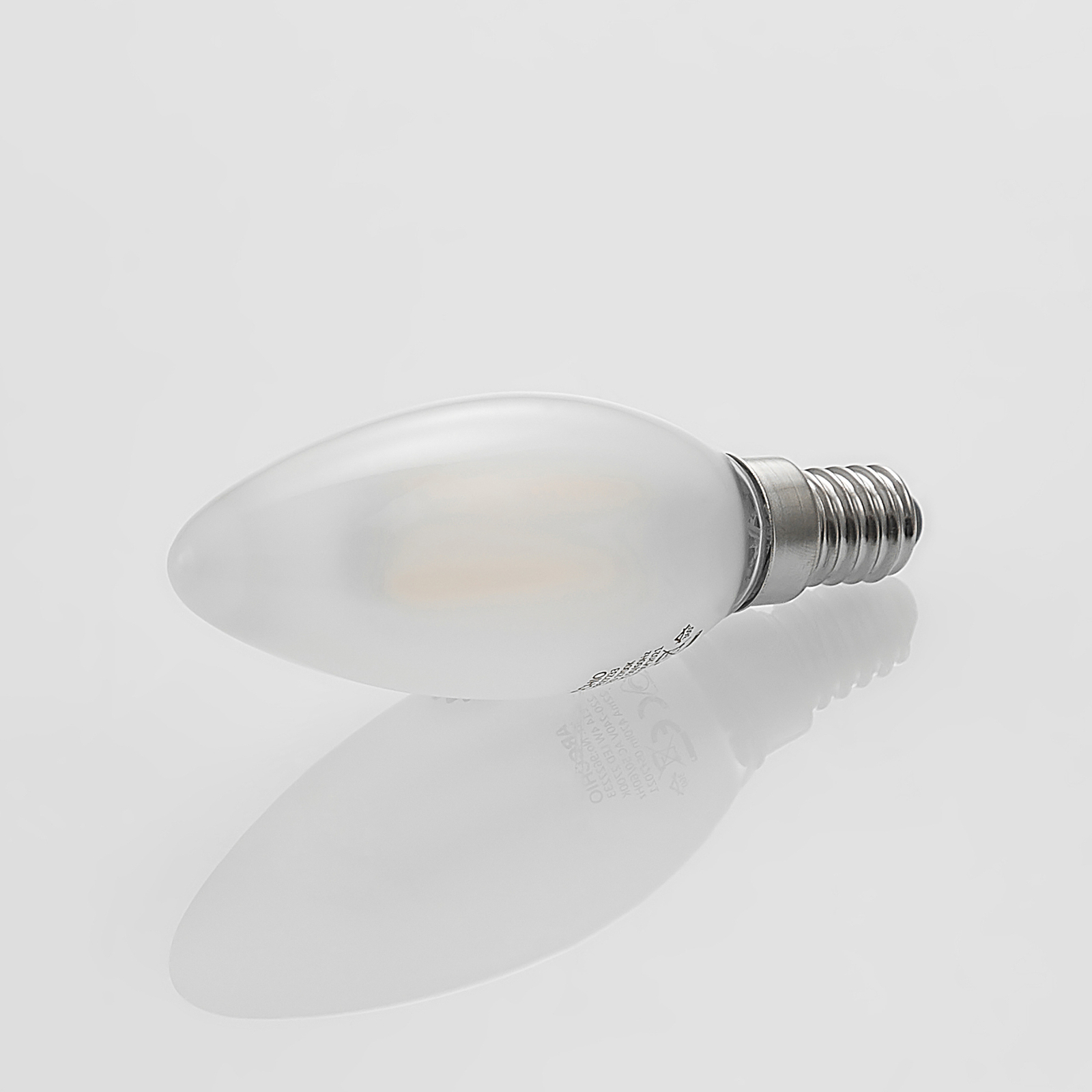 LED bulb E14 4 W 2700 K candle dimmable matt 3-set