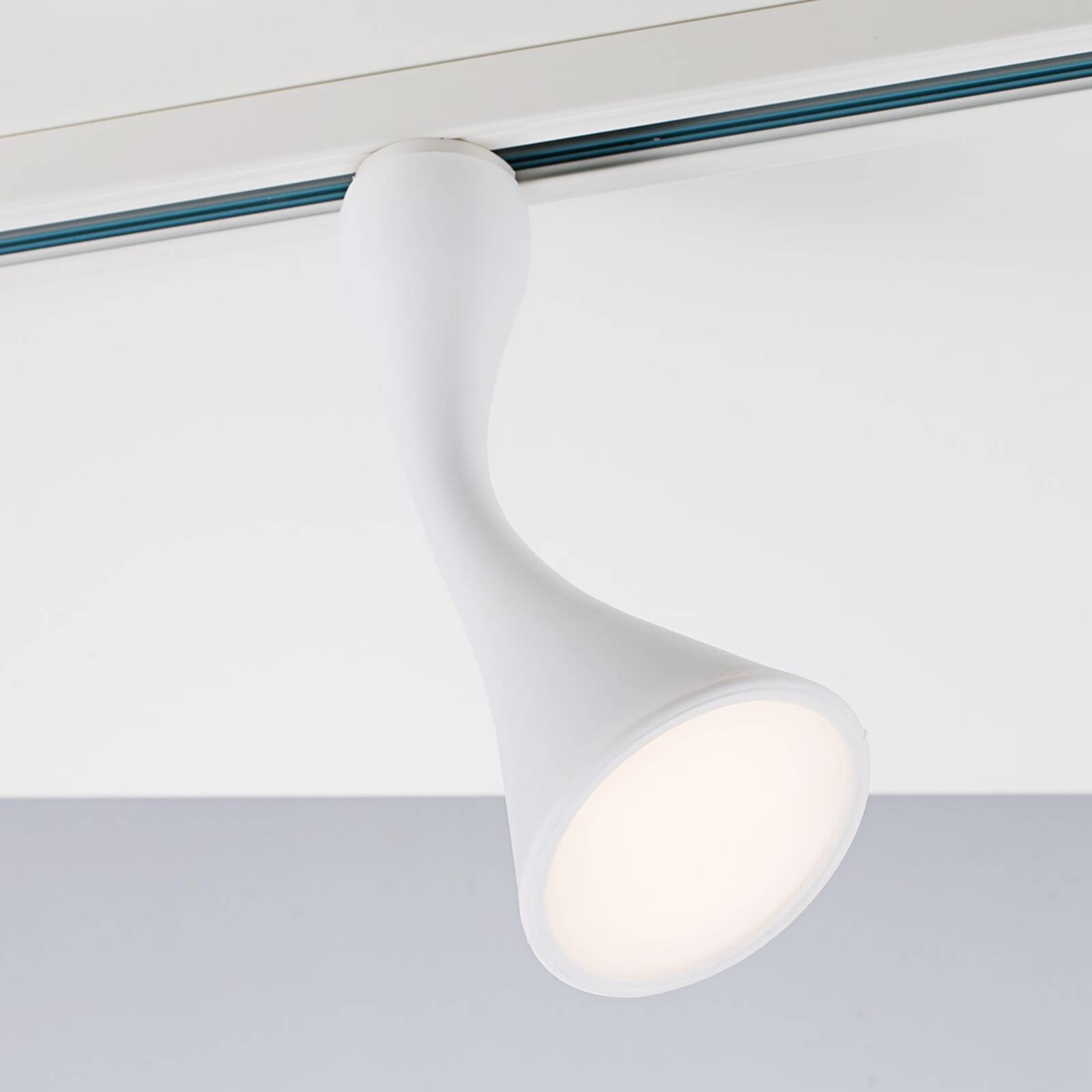 Nordlux Trendy Bendy LED spot Link single-circuit track, for Living / Dining Room, metal, aluminium, 4 W, L: 8 cm, H: 21.3 cm