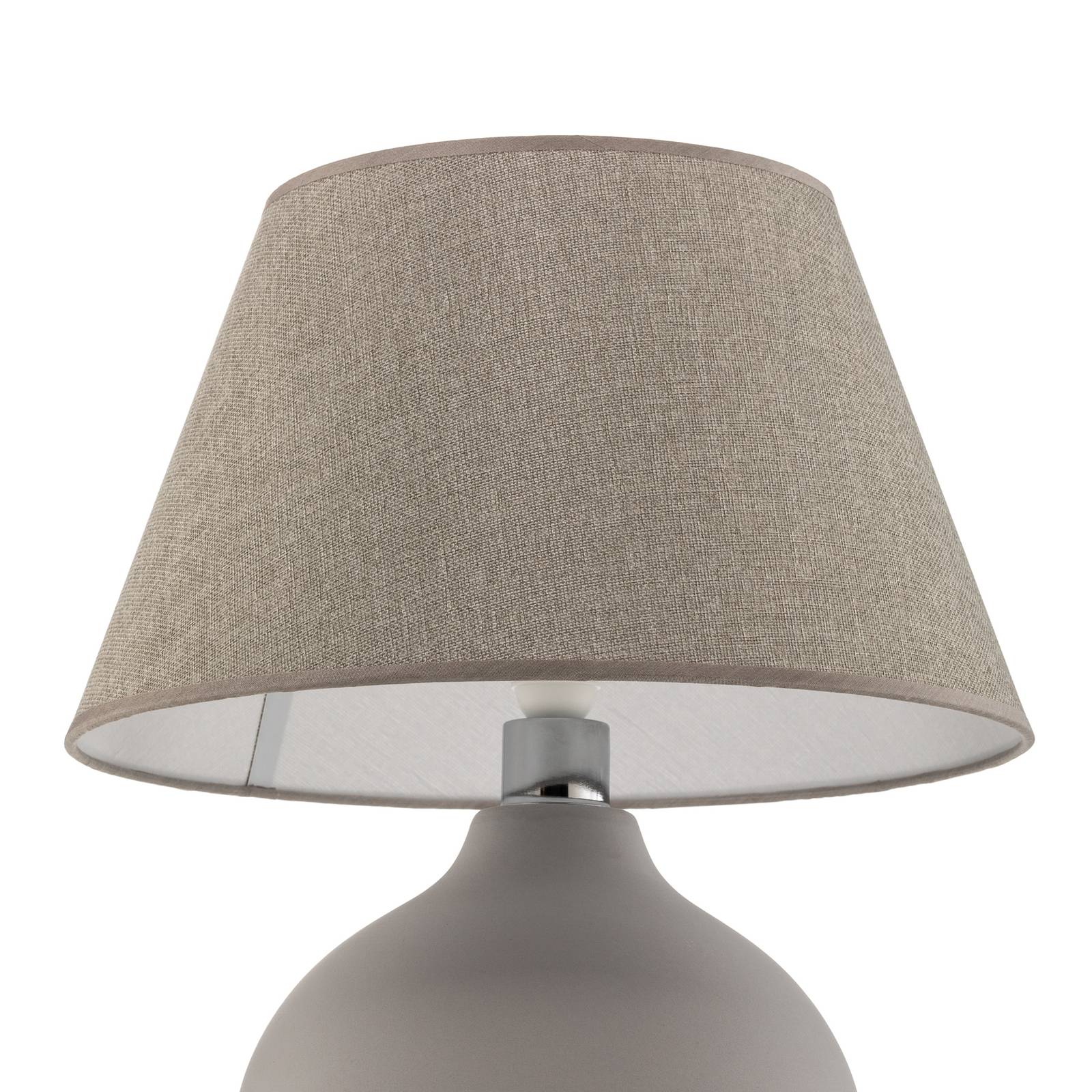 Lampa stołowa Sfera, wysokość 53 cm, cement/szara