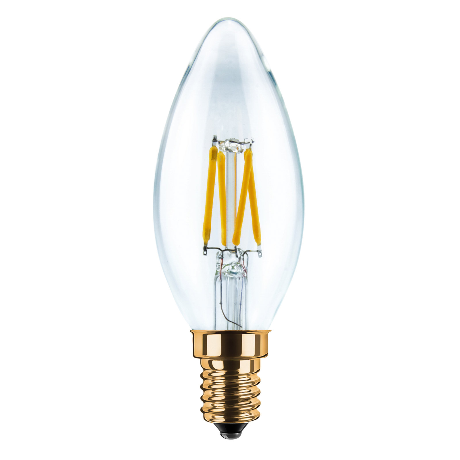 SEGULA LED-Kerzenlampe E14 3W 2.200K Filament klar