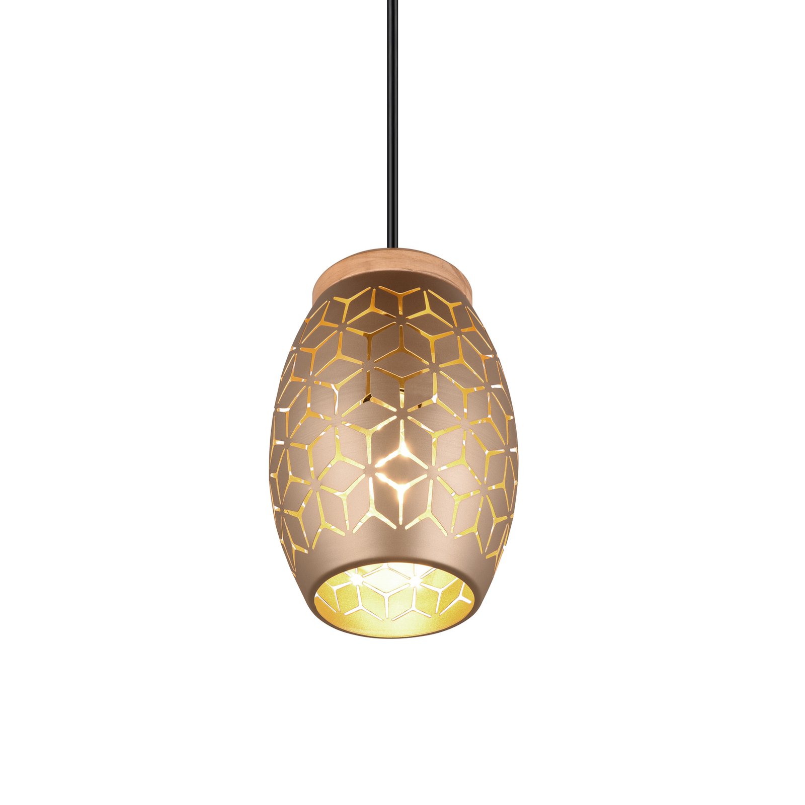 Bidar hängande lampa, Ø 15 cm, kaffebrun, metall
