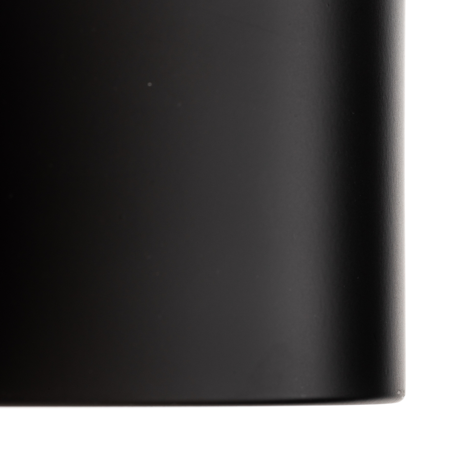 LED осветително тяло Ita в черно с разсейвател, Ø 15 cm