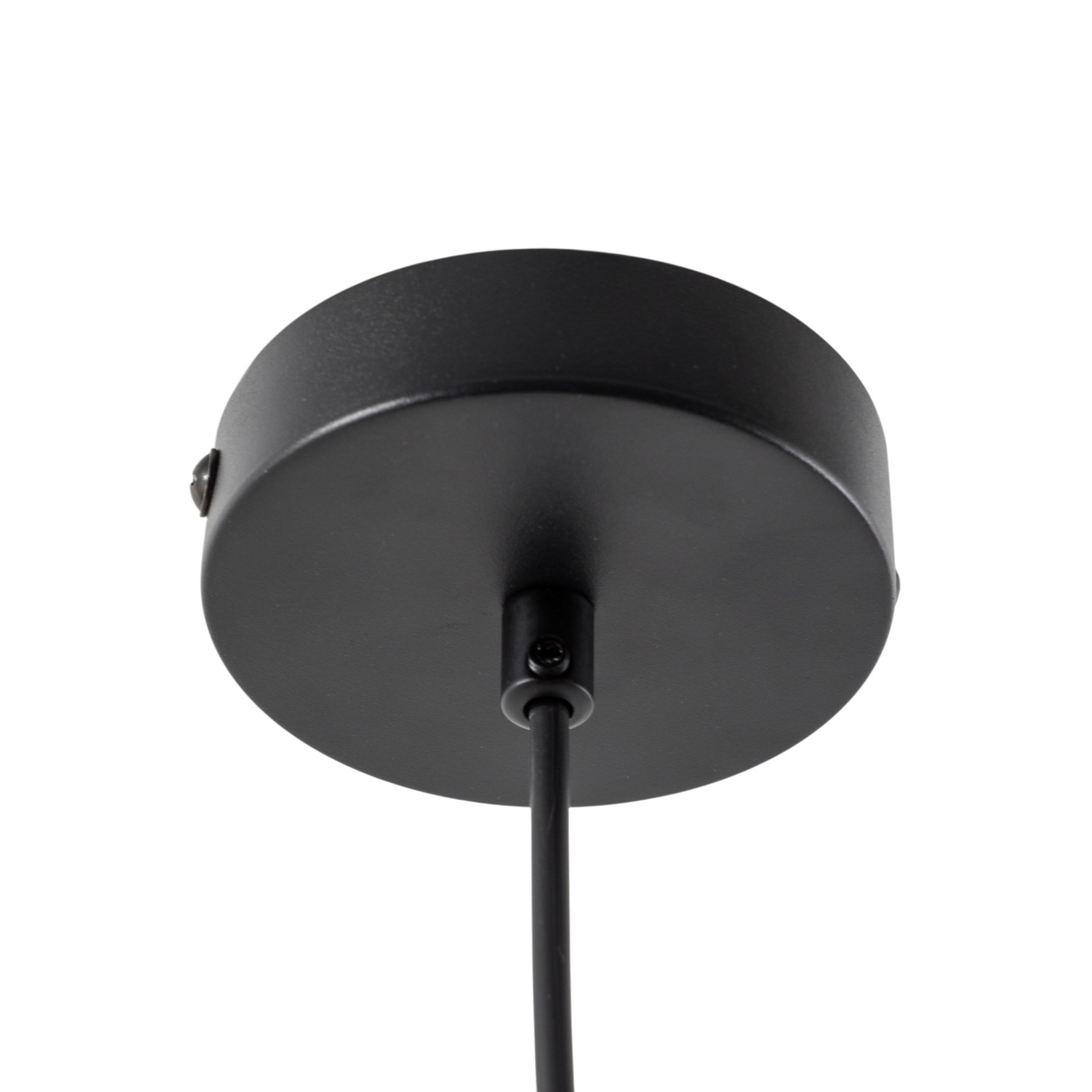 Hängeleuchte Lima, schwarz/gold, Stoff, Metall, Ø 32 cm