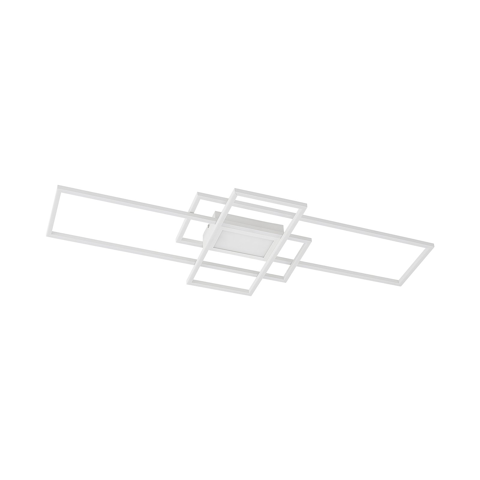 Lindby LED-Deckenleuchte Caitlin, weiß, CCT, Fernbedienung