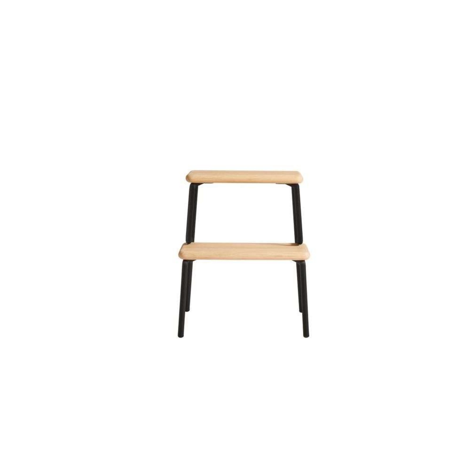 Slalom Step Stool Oak/Black - Woud