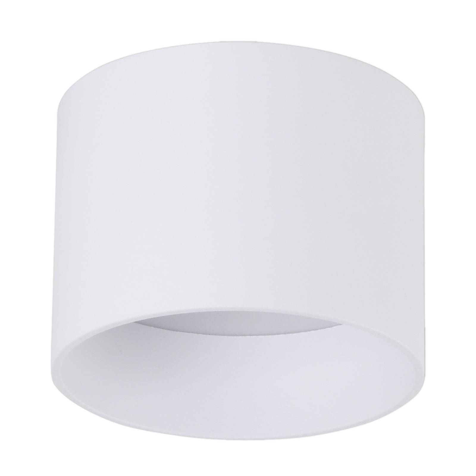Reflektor sufitowy LED Trimes, Ø 11,5 cm, biały, CCT, ściemniany stopniowo
