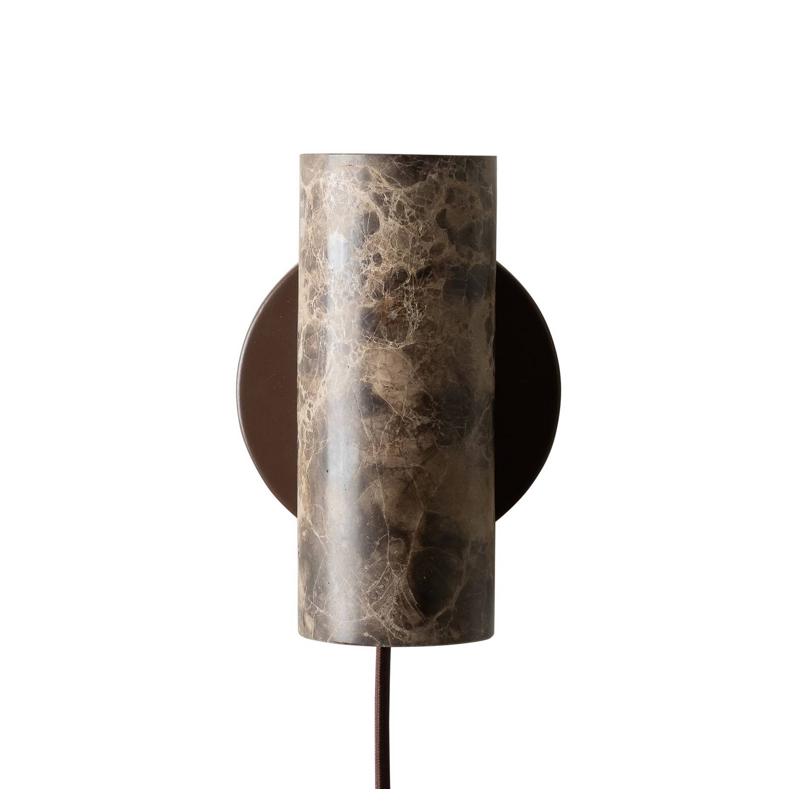 IT'S ABOUT ROMI Wandlampe Tivoli, braun, Marmor, Stecker