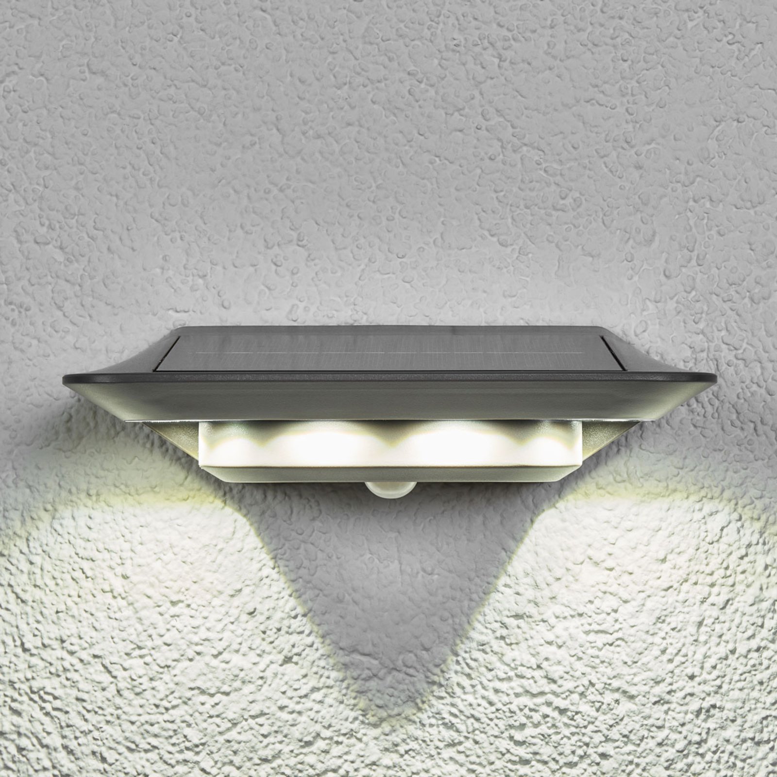 Napelemes fali lámpa Ghost LED mozgásérzékelővel