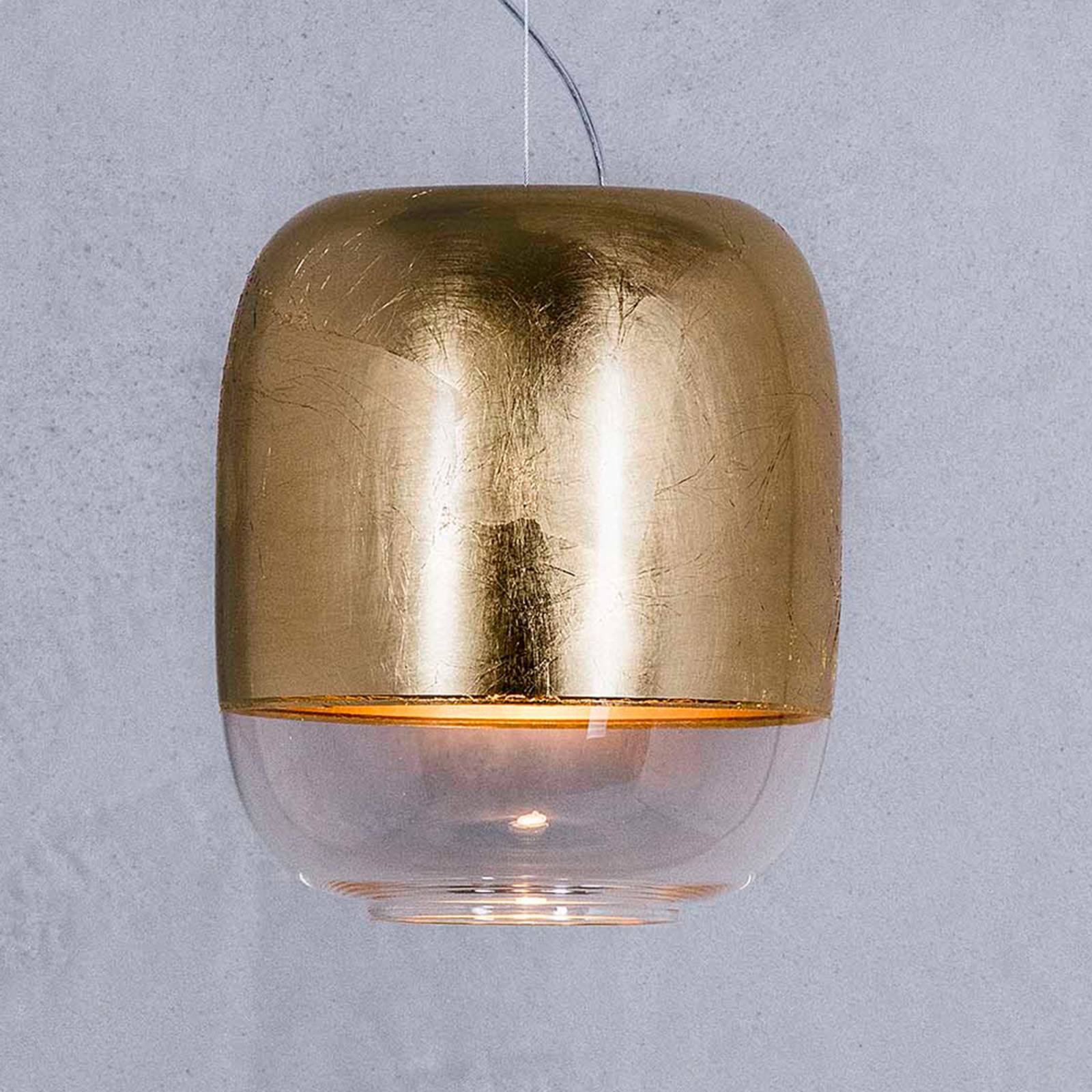 Prandina Gong S1 hængelampe, gylden
