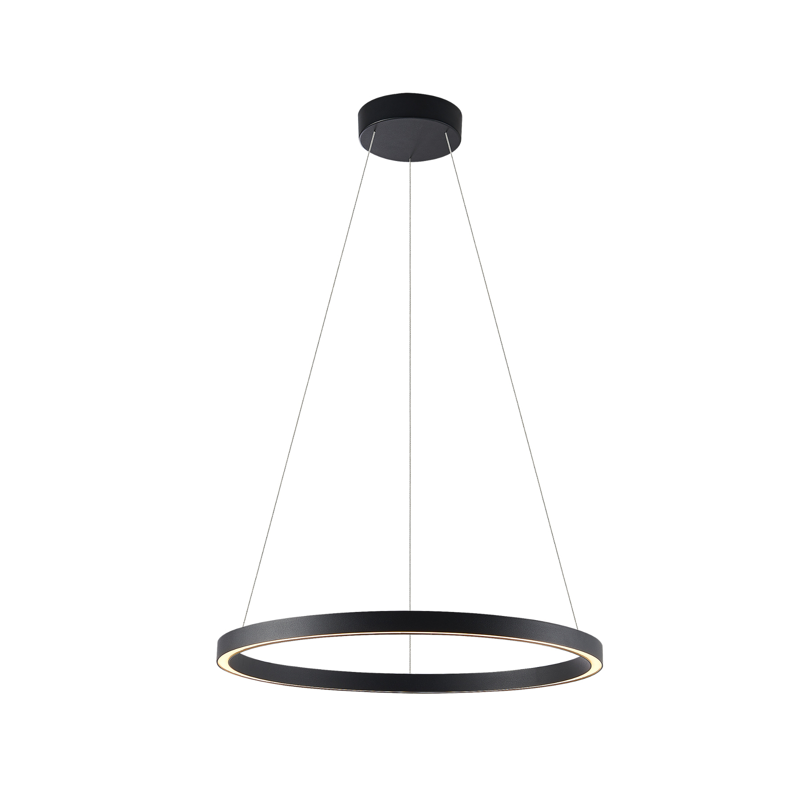 Lampa wisząca LED Perfora Molto Luce, czarna, Ø 60 cm, aluminium