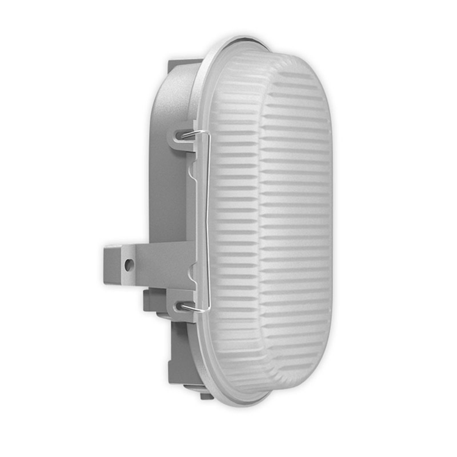 RZB Alu-Standard LED-vägglampa, oval, IP66