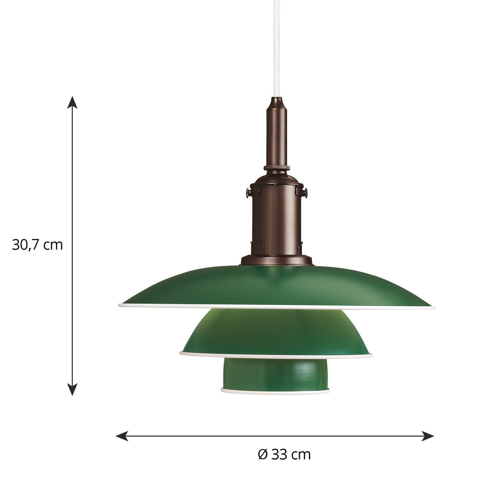 PH 3½-3 Pendel Grøn - Louis Poulsen