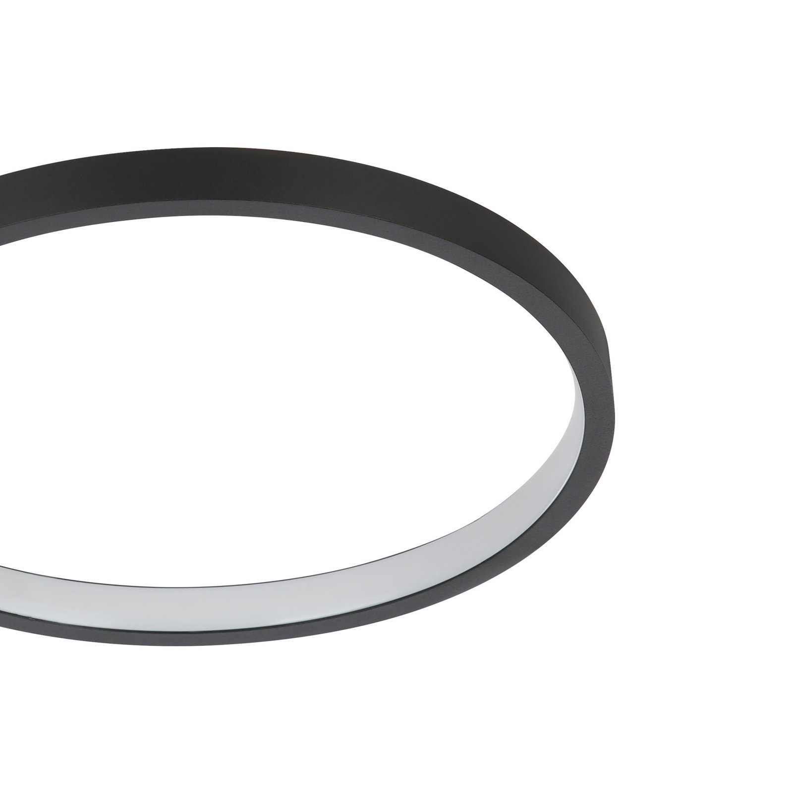 Plafonnier LED Gafares, noir Alu 41 cm Télécommande CCT Plafonnier LED Gafares, noir Alu 41 cm Télécommande CCT