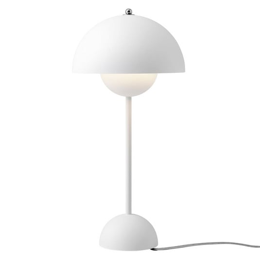 Lampa stołowa Flowerpot VP3, biała matowa, 50 cm - &TRADITION