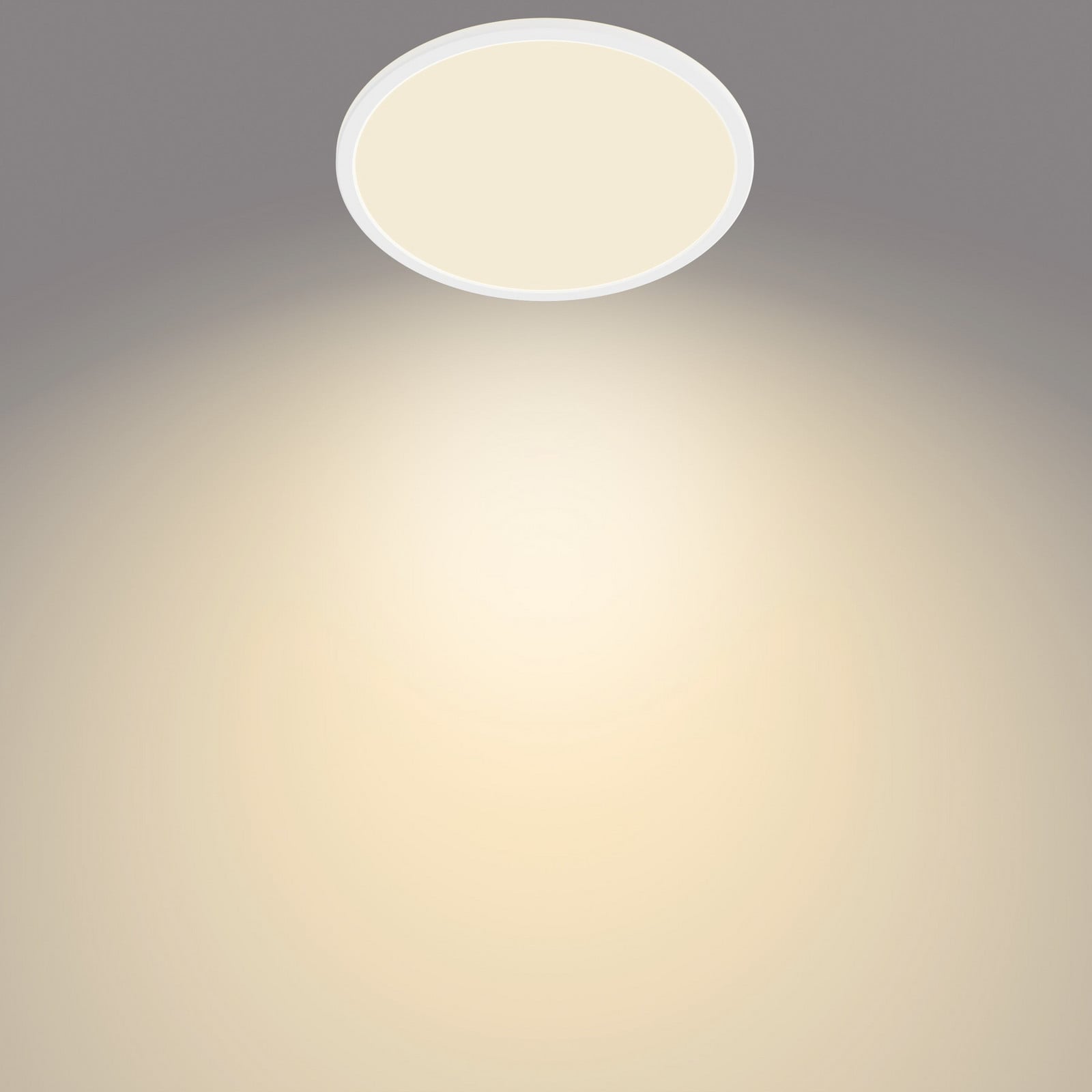 Philips SuperSlim LED IP44 2.700K Ø 295cm alb - Baie - Metal