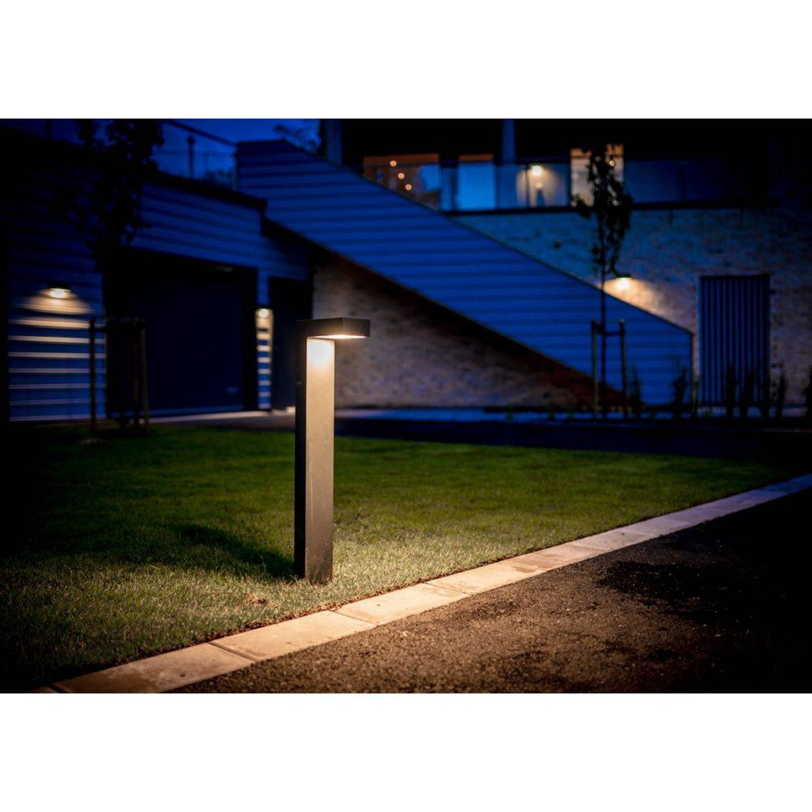 Asker LED Lampadare Exterior H85  w/ Ancoră Pentru Beton Graphite - Norlys