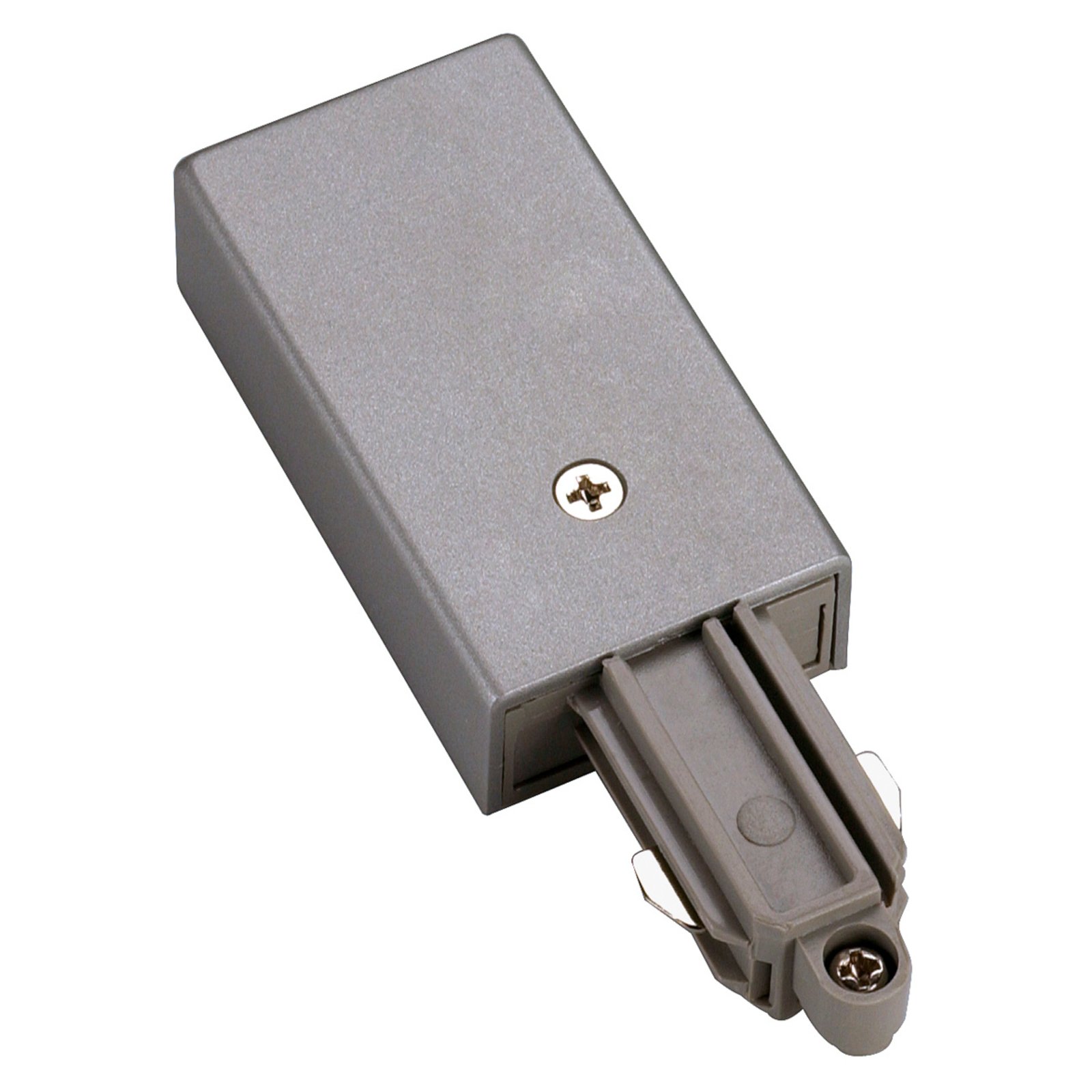 SLV Supply for Single-Phase HV Rail Earth Left Silver, L: 6.4 cm, W: 3.4 cm, H: 1.8 cm