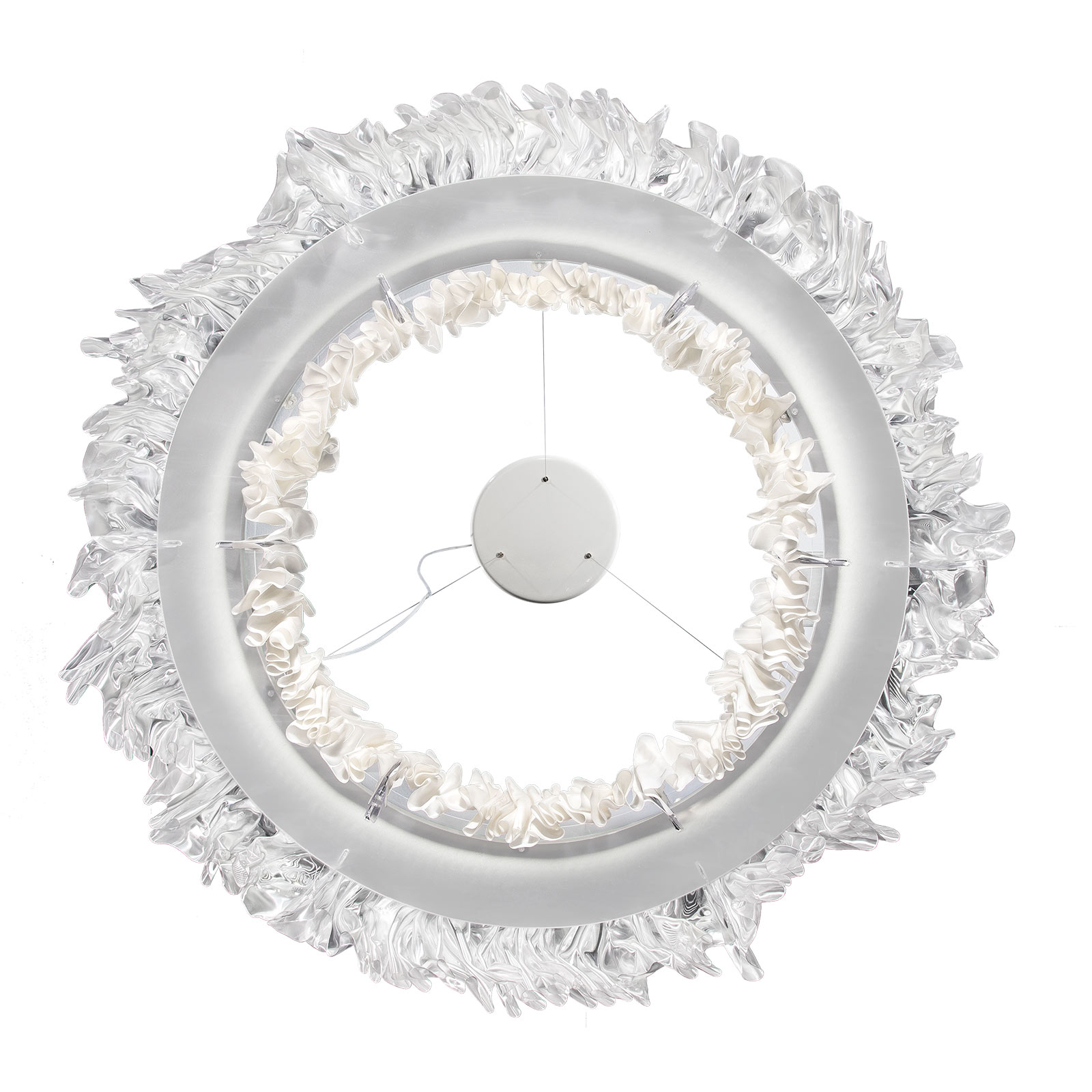 Candeeiro suspenso LED Accordéon, branco, 3.000 K - Slamp