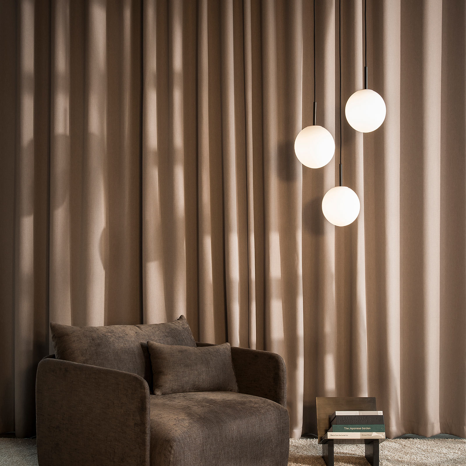 Audo TR Bulb LED-Pendel 1fl schwarz/opal