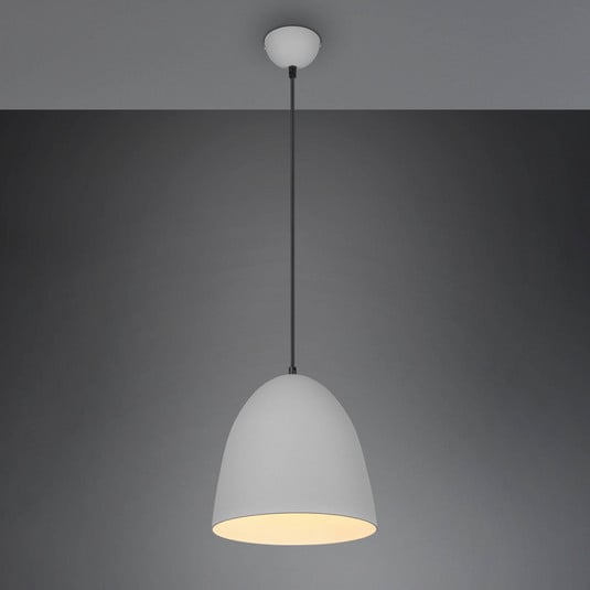 Hängeleuchte Tilda, einflammig, grau, Ø 25 cm