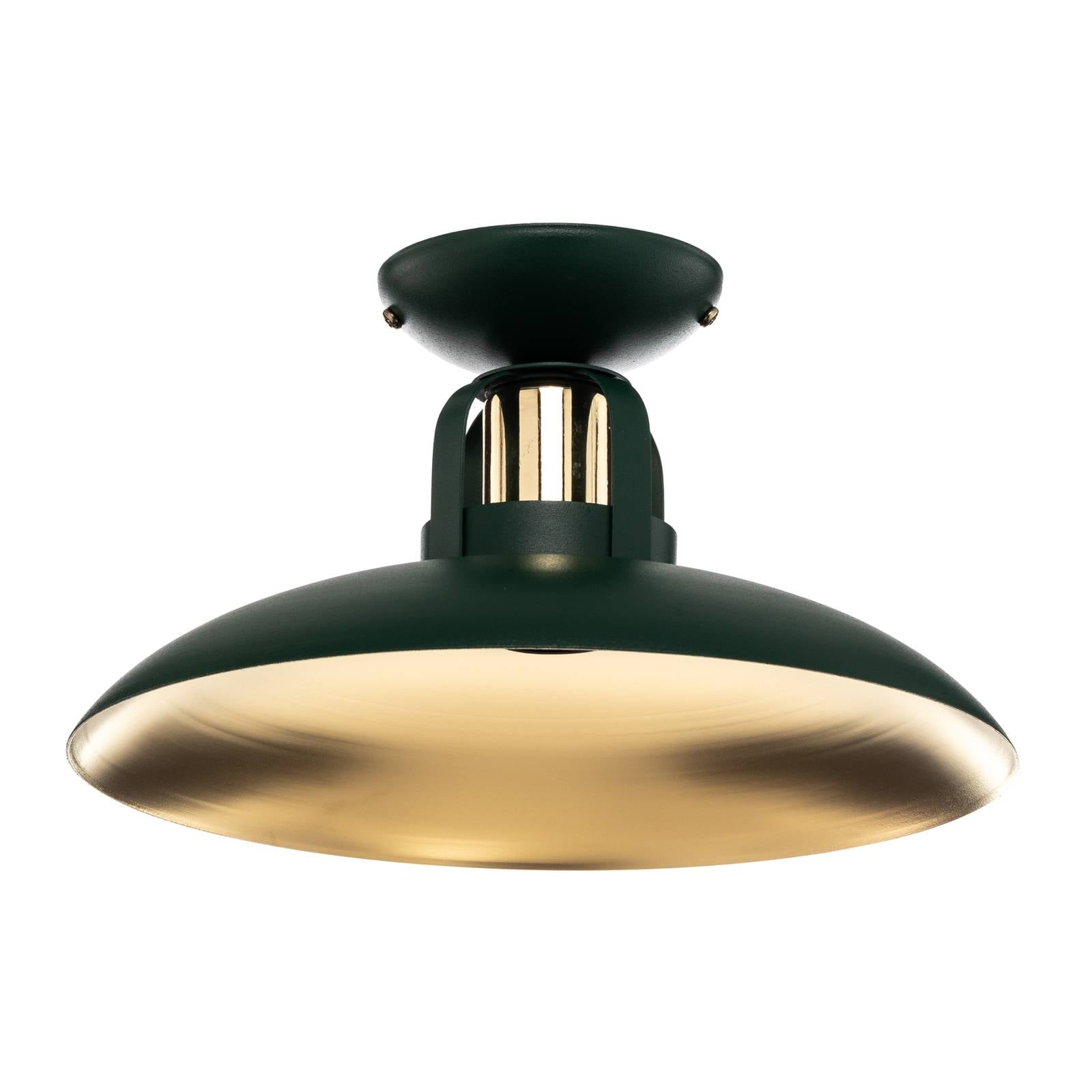 Deckenlampe Felix, grün/gold